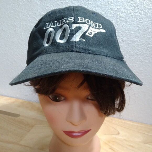 Vintage James Bond 007 Logo Snap Back Hat - Picture 1 of 8